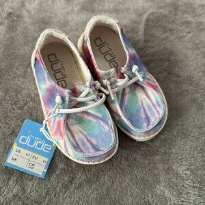 NWT Hey Dude Shoes Wendy Tie Dye Toddler Kids Size 7